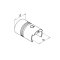 MODELL 6792 | Unsichtbarer Glasleistenrohrverbinder 180° EASY HIT | für Ø 42,4 x 1,5 mm | V4A | roh