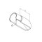 MODELL 6738 | Abgeschräges Endstück für Glasleistenrohr | für Ø 42,4 x 1,5 mm | für Treppenaufgänge | V4A | geschliffen