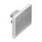 MODELL 6734 | Flache Endkappe für Glasleistenrohr EASY HIT | für 65 x 40 x 1,5 mm | ALU | roh