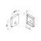 MODELL 6913 | Flache Endkappe für Glasleistenprofil | 33 x 39 mm | ALU | roh