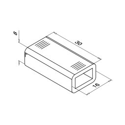 MODELL 0023 | Hülse für LED-Band-Verbinder |...