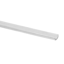 MODELL 5090 | LED-Abdeckprofil für LED-Trägerprofil | Kunststoff | Länge: 2500 mm | U-Größe: 24 x 24 mm | klar