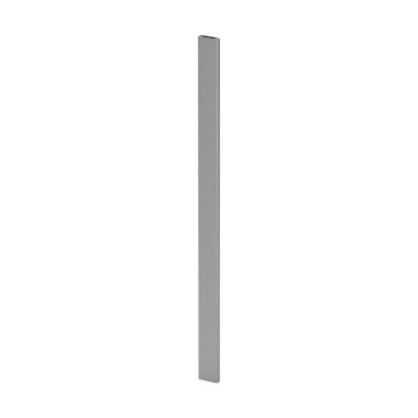 MODELL 0560 | Geländerpfostenrohr | 60 x 15 mm | für Bodenmontage | Aluminium | Höhe: 865 mm | geschliffen + eloxiert