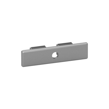 MODELL 5743 | Endkappe für Geländerpfosten | EASY ALU | Rohr 60 x 15 mm | Kunststoff | weißaluminium (RAL 9006)