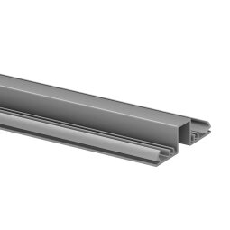 MODELL 5951 | Gleisleiste | oben | 67x19 mm | Aluminium | Länge: 5000 mm | geschliffen + eloxiert