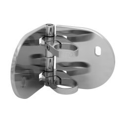 MODELL 0555 | Wandanker mit Gelenk für GeländerpfostenRohr Ø 48,3 mm | Seitenmontage | V4A | hochglanzpoliert