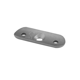 MODELL 1810 | Handlauf-Anschlussplatte | Lochabstand 45mm | V4A | für Ø 48,3 mm Handlauf | geschliffen