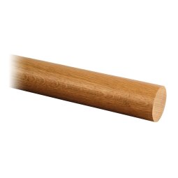 MODELL 0950 | Holzhandlauf | Ø42 mm | L=2500 mm | Naturail | Eiche | lackiert