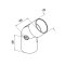 MODELL 0308 | Verbinder mit Gelenk für Holz-Handlauf Ø42 mm | +/- 90° |inkl. 2 Adapter |V2A | geschliffen